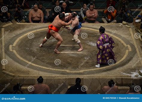 Sumo Competition Editorial Stock Photo Image Of Tradition 84570558