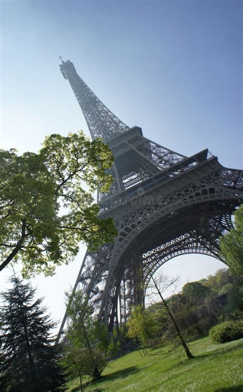 Eiffel Tower And Spring Trees Paris Stock Image Image Of Perfect