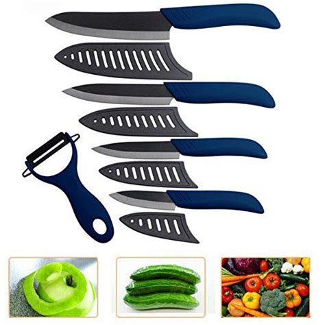Shop 6 top kitchenaid knife sets and earn cash back from retailers such as gilt all in one place. kitchen Black Blade Ceramic Knife Set Blue Ceramic Peeler ...