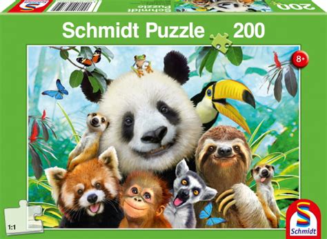 It is recommended ages 6+. SCHMIDT JIGSAW PUZZLE - Animal Fun 200 Piece - Puzzle ...