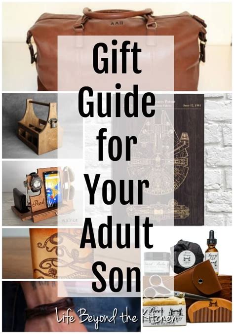 Finding a unique present on a page filled with birthday gifts for boys might seem like the easiest thing in the world, especially if he's someone you treasure dearly. Gift Guide for Your Adult Son | Gifts for young men ...