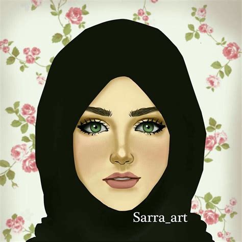 Pin by Rabab Rizvi on ĤĨĴÁÁß Hijab cartoon Girly m Sarra art