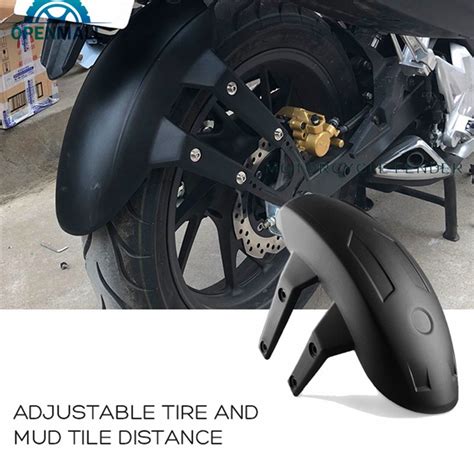 Om Universal Black Plastic Motorcycle Rear Wheel Fender Splash Guard