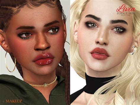 Sims 4 — Livia Skin Female By Pralinesims — Realistic Skintone In 20
