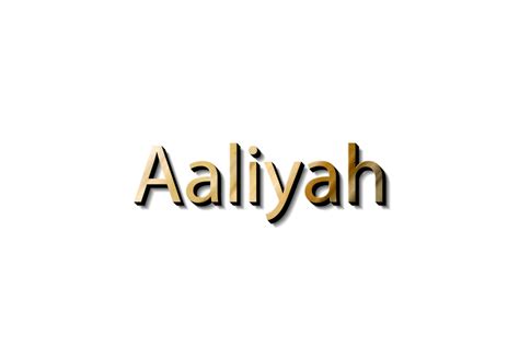 Mockup Name Aaliyah 14386355 Png