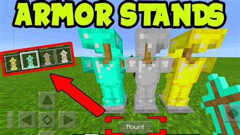Minecraft Pocket Edition Armor Stands Pe Mcpe Armor Stands Addon