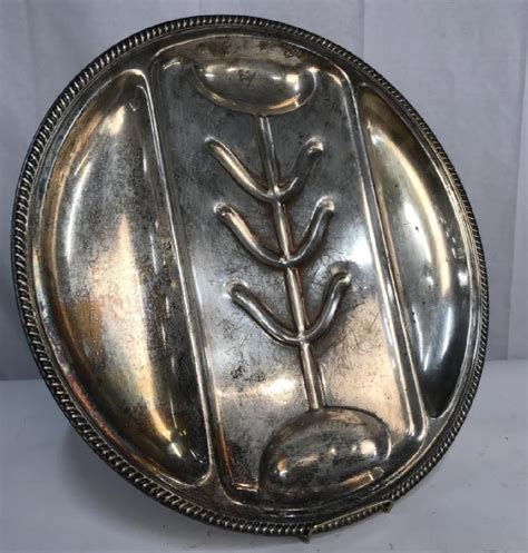 Vintage Sheffield Epc Round Silverplate Meat Tray Mar 27 2019 The