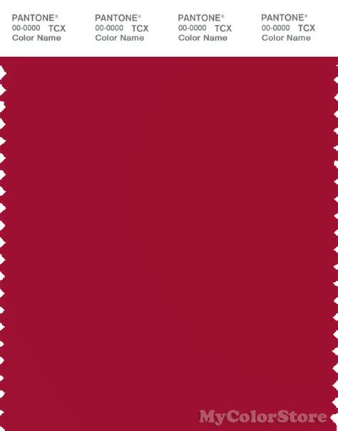 Pantone Smart 19 1862 Tcx Color Swatch Card Pantone Jester Red