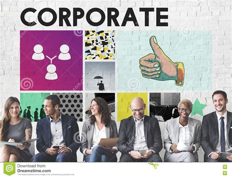 Marketing Achievement Branding Corporate Thumbs Up Concept Stock Image