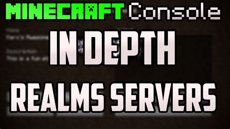 Minecraft Console Realms Servers In Depth Possible New Tu25 Feature