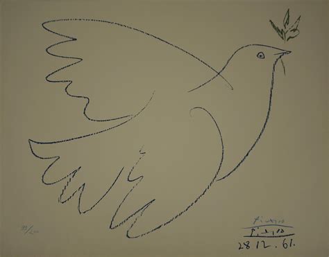 Sold Price Pablo Picasso Dove Of Peace 1961 Lithograph Invalid Date Pst