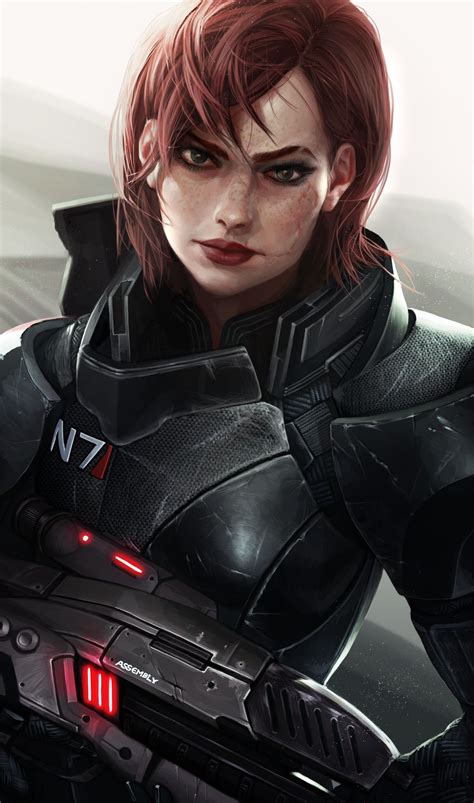 Commander Shepard Portrait By Kate Niemczyk Artofit