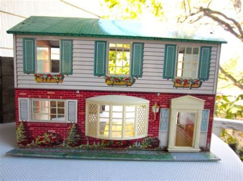 Vintage Toy 1960s Marx Tin Dollhouse Vintage Toys 1960s Doll House