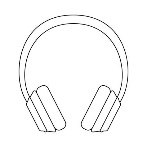 ícone de fone de ouvido com um jumper desenho de contorno de acessórios