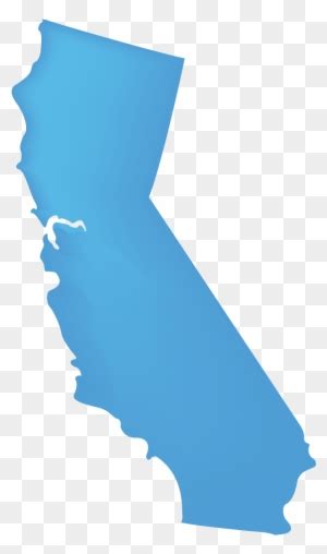 California State Outline Blue Free Transparent Png Clipart Images