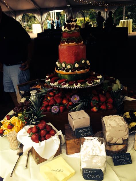They can be customized for any occasion, including birthdays, showers, weddings and graduations. Watermelon wedding cake - by exclamations catering in ...
