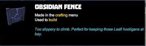 Obsidian Fence Creativerse Wiki Fandom