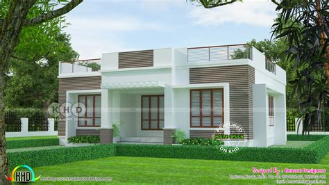 Due to the features of the design, it would be extremely hard for this house to withstand the vagaries of the weather and heavy rain/snowfall. Flat roof one floor 3 bedroom home 1148 sq-ft - Kerala home design and floor plans - 8000+ houses