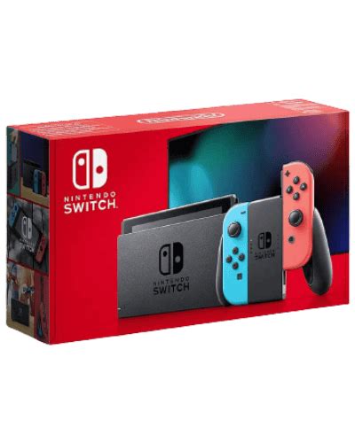 Nintendo Switch 32gb V2 Hac 001 01 Neon Red And Blue Joy Con Pre Owned