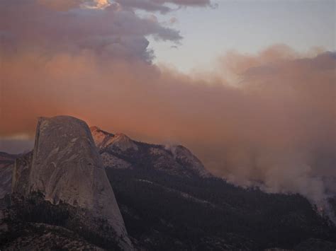 Wildfire Burns In Yosemite National Park