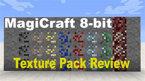 Minecraft 179 Magicraft 8 Bit 8x8 Texture Pack Review Youtube