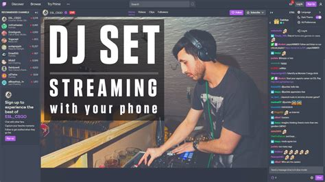 How To Live Stream Your Dj Sets With Your Phone Youtube