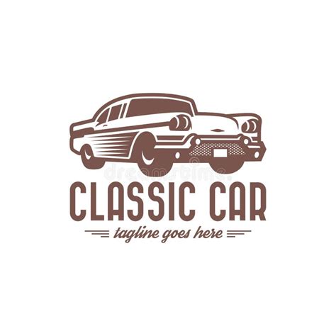Classic Car Logo Template Vintage Car Logo Retro Car Logo Stock