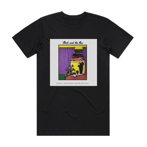 Flash And The Pan Early Morning Wake Up Call Album Cover T Shirt Black