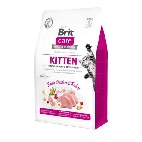Сухой корм Brit Care Cat Gf Kitten Hgrowth And Development для котят