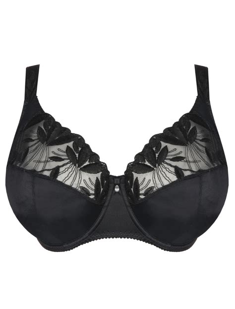 Primadonna Orlando Large Cups Full Cup Wire Bra In Charcoal Black Bl