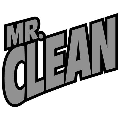 Mr Clean Logo Black And White Brands Logos