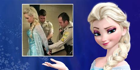 Frozen S Elsa Arrested In Ga Over Ridiculously Cold Weather