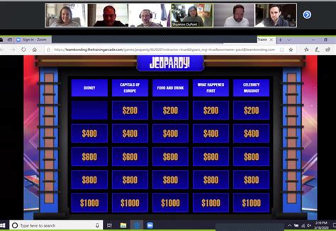 Jeopardy Team Building Office Games For Employees Teambonding