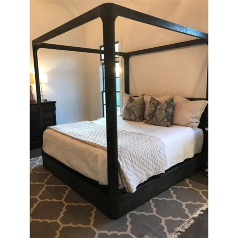 Restoration hardware look alike items for less beaus and. Restoration Hardware Martens King Size Oak Canopy Bed ...