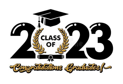2023 Graduate Class Logo Stock Vector Illustration Of Education