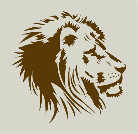 Lion Lion Head Lion Stencil Ref 279 Adhesive Vinyl