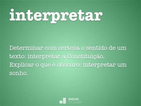 Interpretar Dicio Dicionário Online De Português