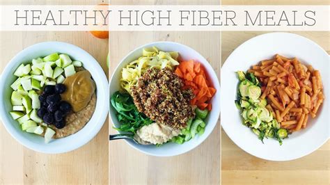 Boosting your daily fiber intake isn't as hard as you might think—focusing on targeted recipes that incorporate vegetables, fruits, nuts, whole grains, and many more of the key staples loaded with fiber can be a delicious way to meet your goals. HIGH FIBER DIET | Full Day of Eating Plant-Based Meals ...