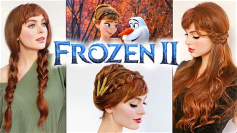 Frozen Princess Snow Queen Anna Updo Briaid Coronation Style Disney