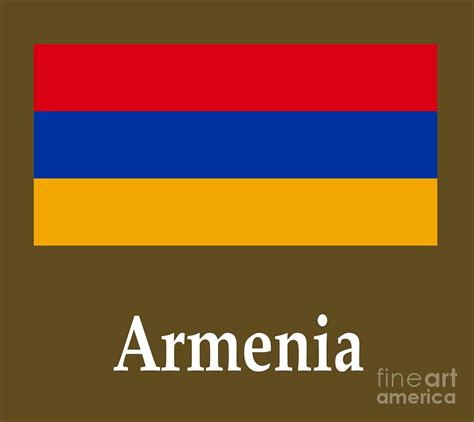 armenia flag and name digital art by frederick holiday fine art america