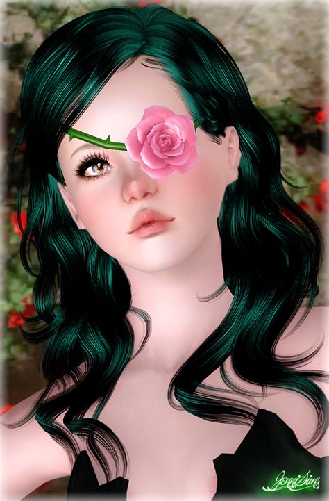 Downloads Sims 3accessories Eye Patchs And Flowers For