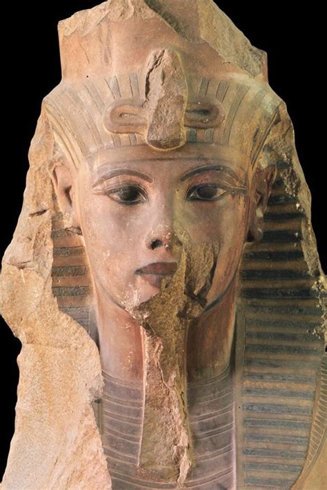The Head Of An Ancient Egyptian Statue