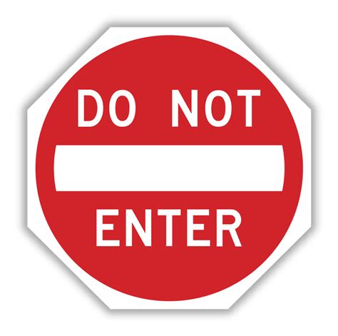 Do Not Enter Octagon Sign R5 1 Standard Traffic Signs Tapco