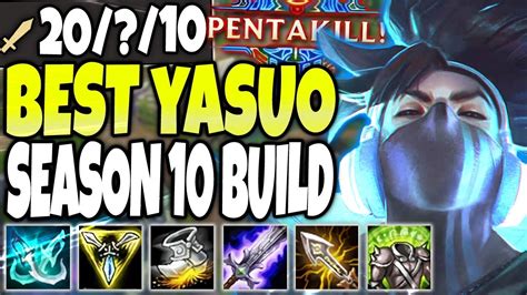 Penta Kill Be A Yasuo Main Best Yasuo Season 10 Build Runes And Items