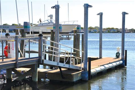 Custom Designed Steel Truss Floating Docks For Tidal Settings — The