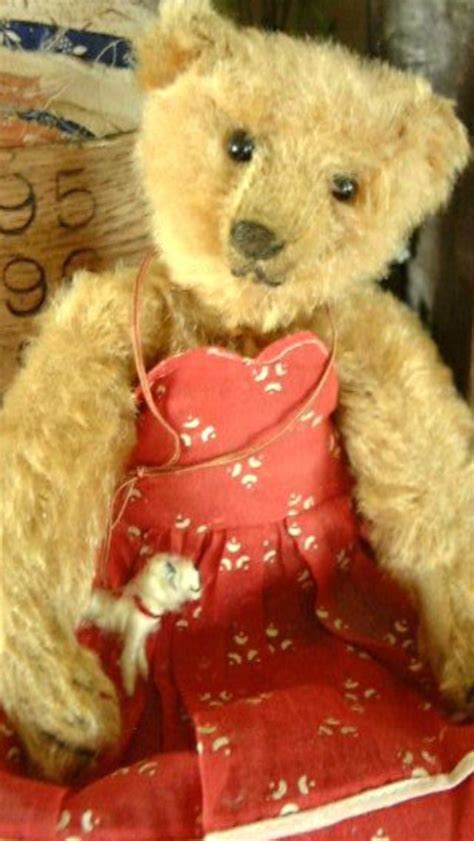 pin by katie clemens on teddy bear tales old teddy bears mohair teddy bear teddy bear doll