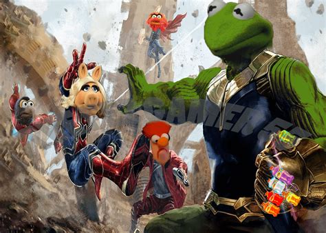 Kermit Thanos Battle Rkermit