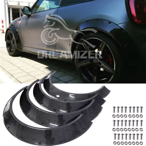 Carbon Fiber Fender Flares Extra Wide Wheel Arches For Mini Cooper S