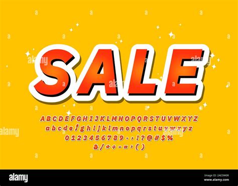 Sale Font Trendy Colorful 3d Typography Alphabet Sans Serif Style