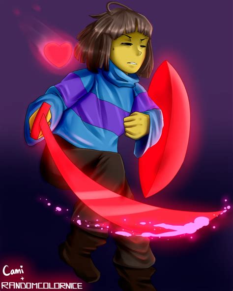 Glitchtale Frisk Collab With Randomcolornice By Camilaanims On Deviantart
